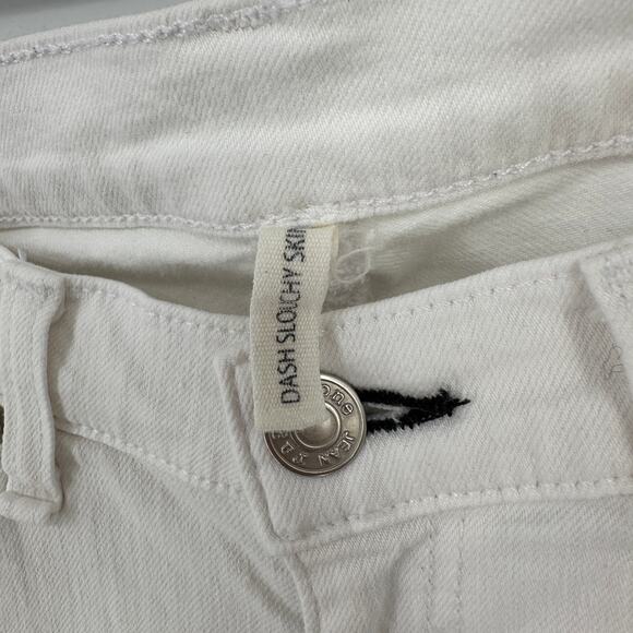 Rag & Bone Dash Slouchy Skinny Jeans Womens Size 24 White Distressed Stretch - Picture 7 of 8